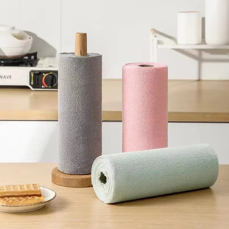 Say goodbye to wasteful paper towels!
This eco-friendly reusable cloth roll comes with 20 durable, washable microfiber sheets that clean better and last longer. Perfect for your kitchen, bathroom, windows, and more.