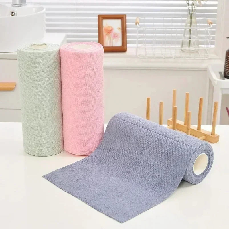 Say goodbye to wasteful paper towels!
This eco-friendly reusable cloth roll comes with 20 durable, washable microfiber sheets that clean better and last longer. Perfect for your kitchen, bathroom, windows, and more.