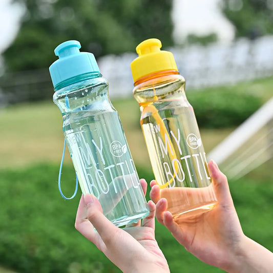 650ml Large-Capacity Transparent Sports Water Bottle – Leak-Proof, BPA-Free, Outdoor & Everyday Use. Perfect for kids water bottle to school.
