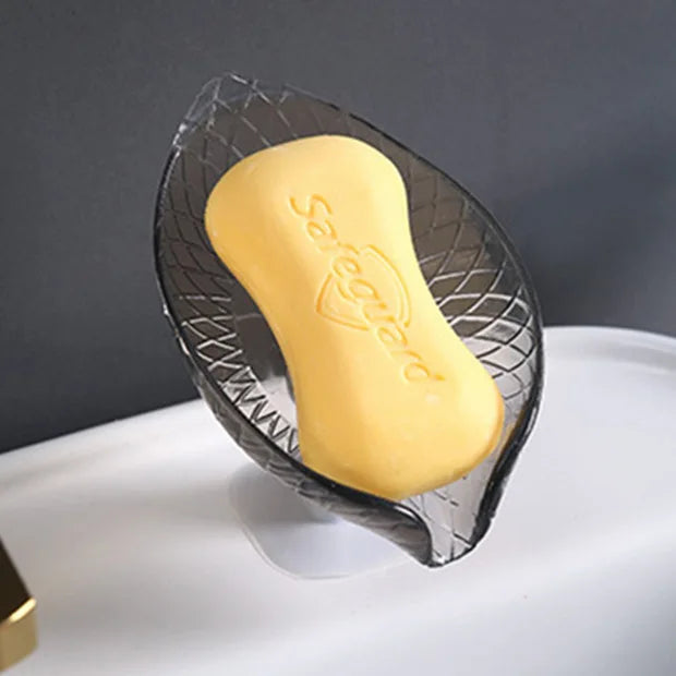 Leaf Shape Soap Box Drain Soap Holder Storage Bathroom Supplies Soap Rack Bathroom Accessories Tray Gadgets