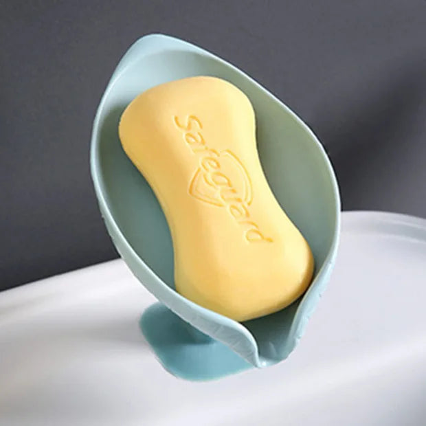 Leaf Shape Soap Box Drain Soap Holder Storage Bathroom Supplies Soap Rack Bathroom Accessories Tray Gadgets