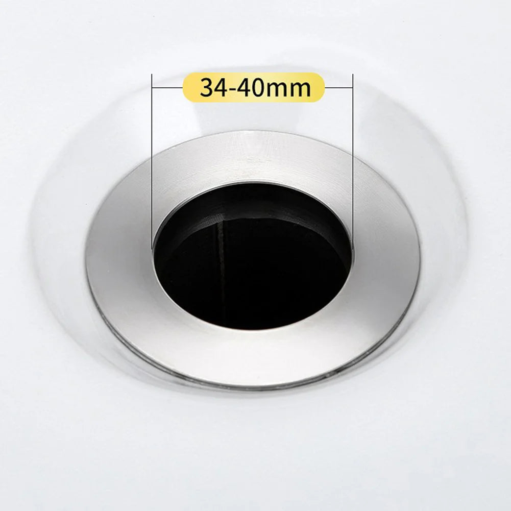 Pop-Up Drain Stopper & Hair Catcher – For Bathroom & Sink