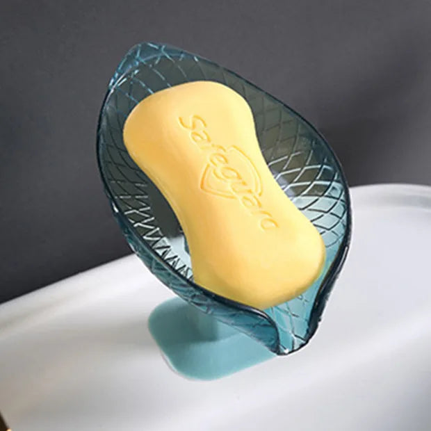 Leaf Shape Soap Box Drain Soap Holder Storage Bathroom Supplies Soap Rack Bathroom Accessories Tray Gadgets