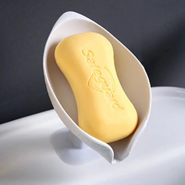 Leaf Shape Soap Box Drain Soap Holder Storage Bathroom Supplies Soap Rack Bathroom Accessories Tray Gadgets